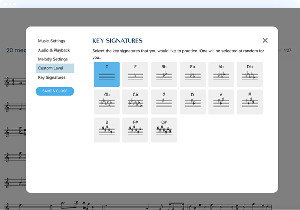Choosing a key signature
