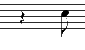 Quarter Rest + Eighth Note